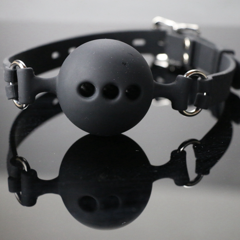 Pure Silicone Mouth Gag Ball Gags BDSM Gagging Restraint Gear Sex Bondage